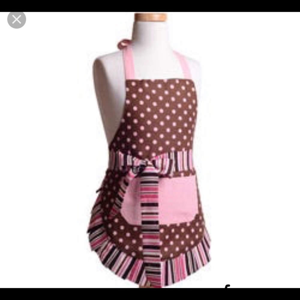 Little girls flirty apron new